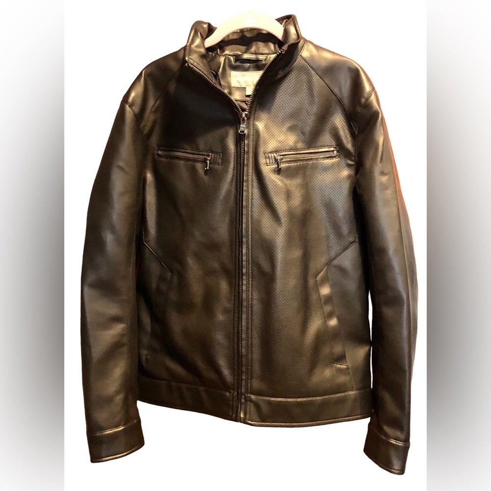 Michael Kors Leather Jacket (Color - black) (Size - small)